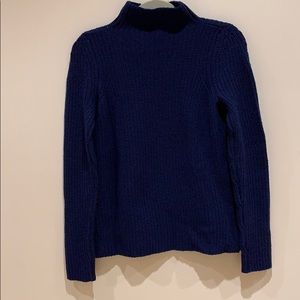 Beautiful Vince blue wool mock turtleneck sweater.